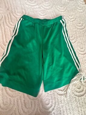 Find Me Now/Anthropologie Emerald Green Shorts with Elastic Waist